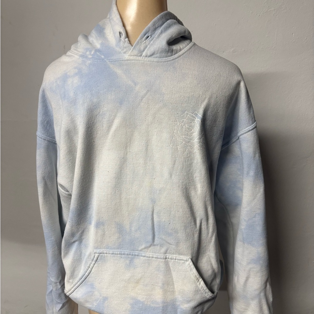 Men's Light Blue OBEY  Tie-Dye Hoodie